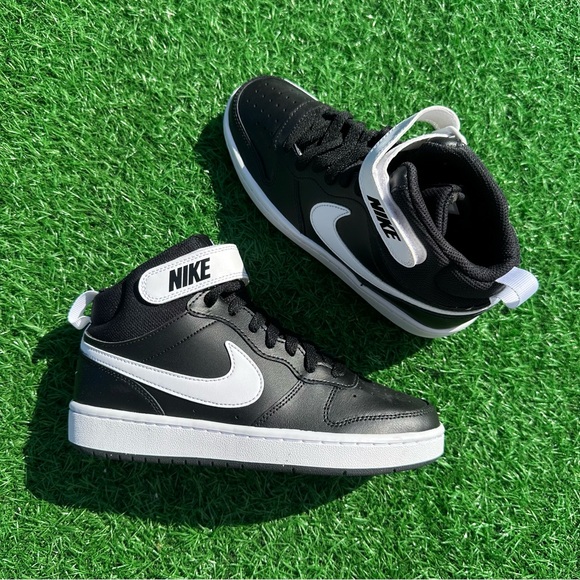 Nike Court Borough 2 Mid Black / White - Picture 9 of 11